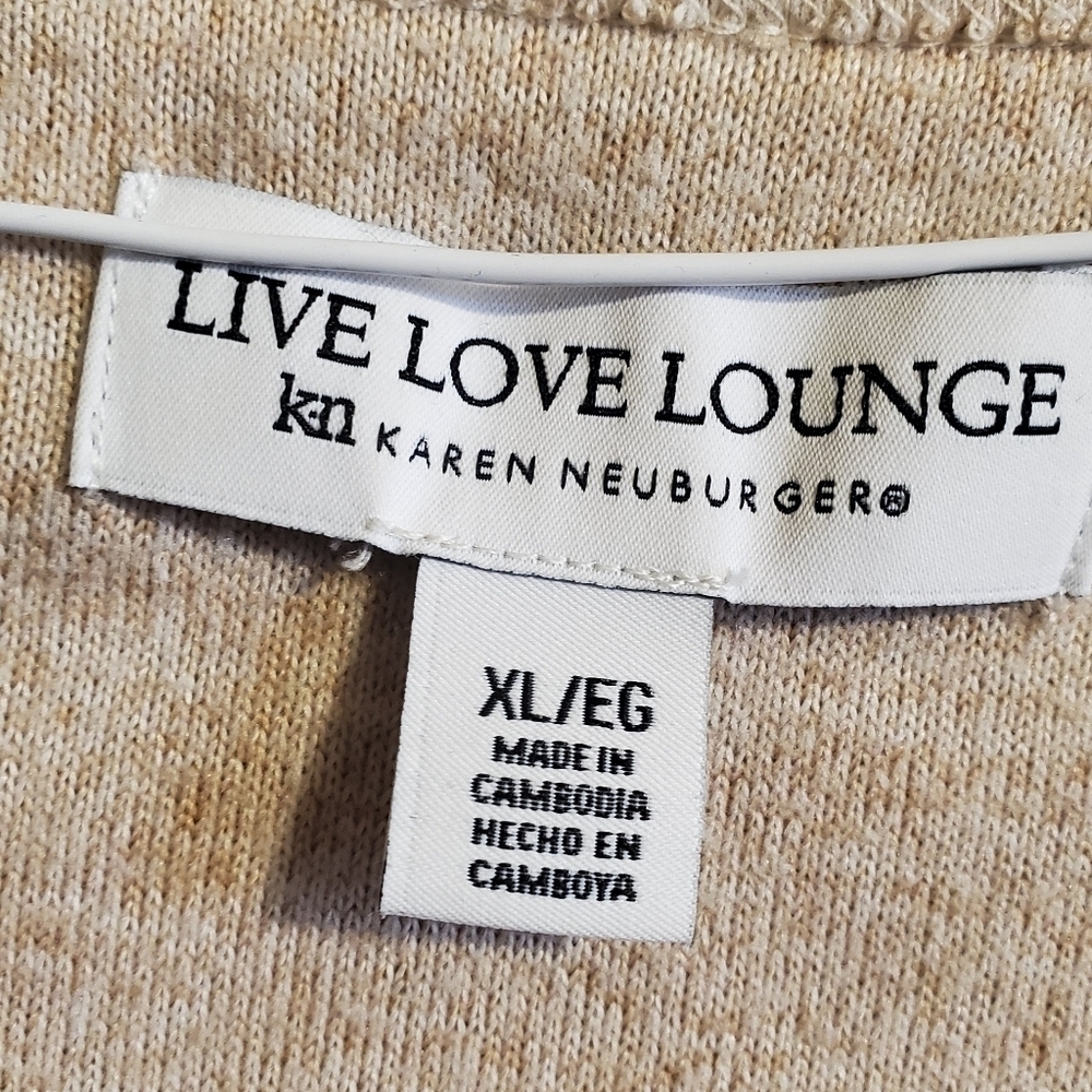 LIVE LOVE LOUNGE KAREN NEUBURGER. 2piece pj set . Sz xl. Soft - Picture 3 of 11